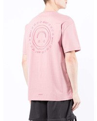 T-shirt à col rond rose Off Duty