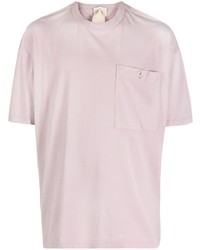T-shirt à col rond rose Ten C