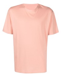 T-shirt à col rond rose Ten C