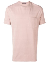 T-shirt à col rond rose The Gigi