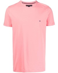 T-shirt à col rond rose Tommy Hilfiger
