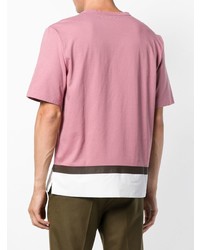 T-shirt à col rond rose Marni