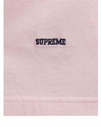 T-shirt à col rond rose Supreme