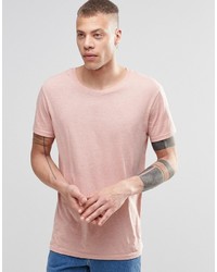 T-shirt à col rond rose Weekday