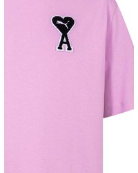 T-shirt à col rond rose Puma