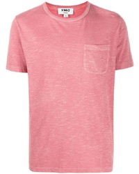 T-shirt à col rond rose YMC