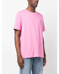 T-shirt à col rond rose PS Paul Smith