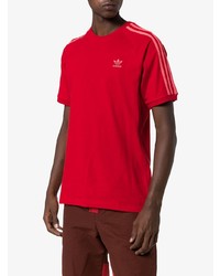 T-shirt à col rond rouge adidas