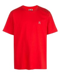 T-shirt à col rond rouge A Bathing Ape