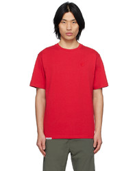T-shirt à col rond rouge AAPE BY A BATHING APE