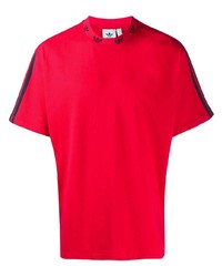 T-shirt à col rond rouge adidas