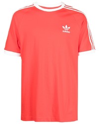 T-shirt à col rond rouge adidas