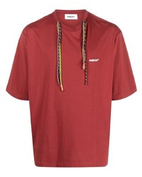 T-shirt à col rond rouge Ambush