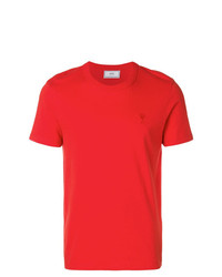 T-shirt à col rond rouge AMI Alexandre Mattiussi