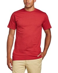 T-shirt à col rond rouge Anvil