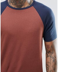 T-shirt à col rond rouge Asos