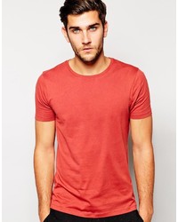 T-shirt à col rond rouge Asos