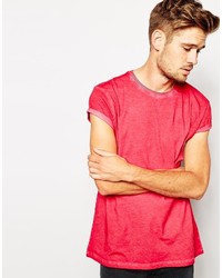 T-shirt à col rond rouge Asos