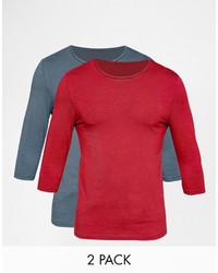 T-shirt à col rond rouge Asos