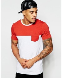 T-shirt à col rond rouge Asos