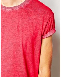 T-shirt à col rond rouge Asos