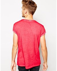 T-shirt à col rond rouge Asos