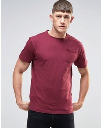 T-shirt à col rond rouge Bellfield