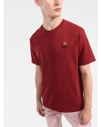 T-shirt à col rond rouge Kenzo
