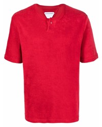 T-shirt à col rond rouge Bottega Veneta