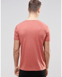 T-shirt à col rond rouge Asos