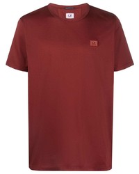 T-shirt à col rond rouge C.P. Company