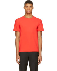 T-shirt à col rond rouge Calvin Klein