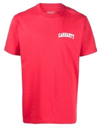 T-shirt à col rond rouge Carhartt WIP