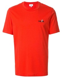 T-shirt à col rond rouge CK Calvin Klein