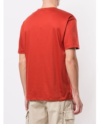 T-shirt à col rond rouge Giorgio Armani