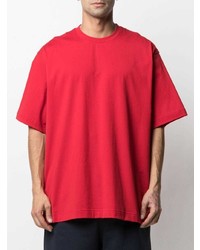 T-shirt à col rond rouge Y-3