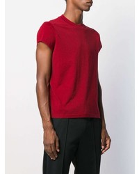 T-shirt à col rond rouge Rick Owens DRKSHDW