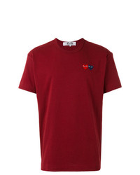 T-shirt à col rond rouge Comme Des Garcons Play