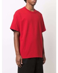 T-shirt à col rond rouge Bottega Veneta