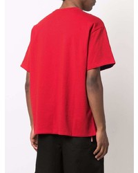 T-shirt à col rond rouge Bottega Veneta