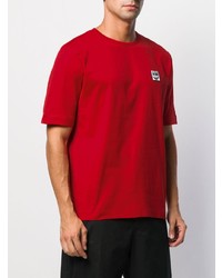 T-shirt à col rond rouge Études