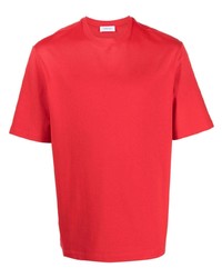 T-shirt à col rond rouge Ferragamo