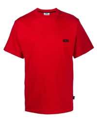 T-shirt à col rond rouge Gcds