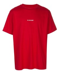 T-shirt à col rond rouge Supreme