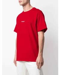 T-shirt à col rond rouge Supreme