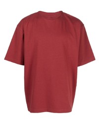 T-shirt à col rond rouge Jacquemus