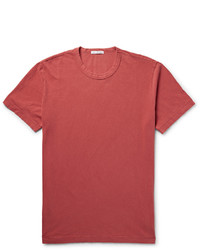 T-shirt à col rond rouge James Perse