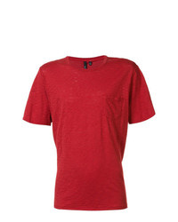 T-shirt à col rond rouge Joe's Jeans