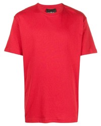 T-shirt à col rond rouge John Richmond