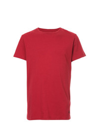 T-shirt à col rond rouge Kent & Curwen